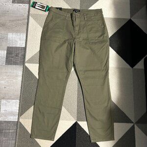 NWT Banana Republic Olive High Rise Twill Ankle‎ Pants Women's Size 12